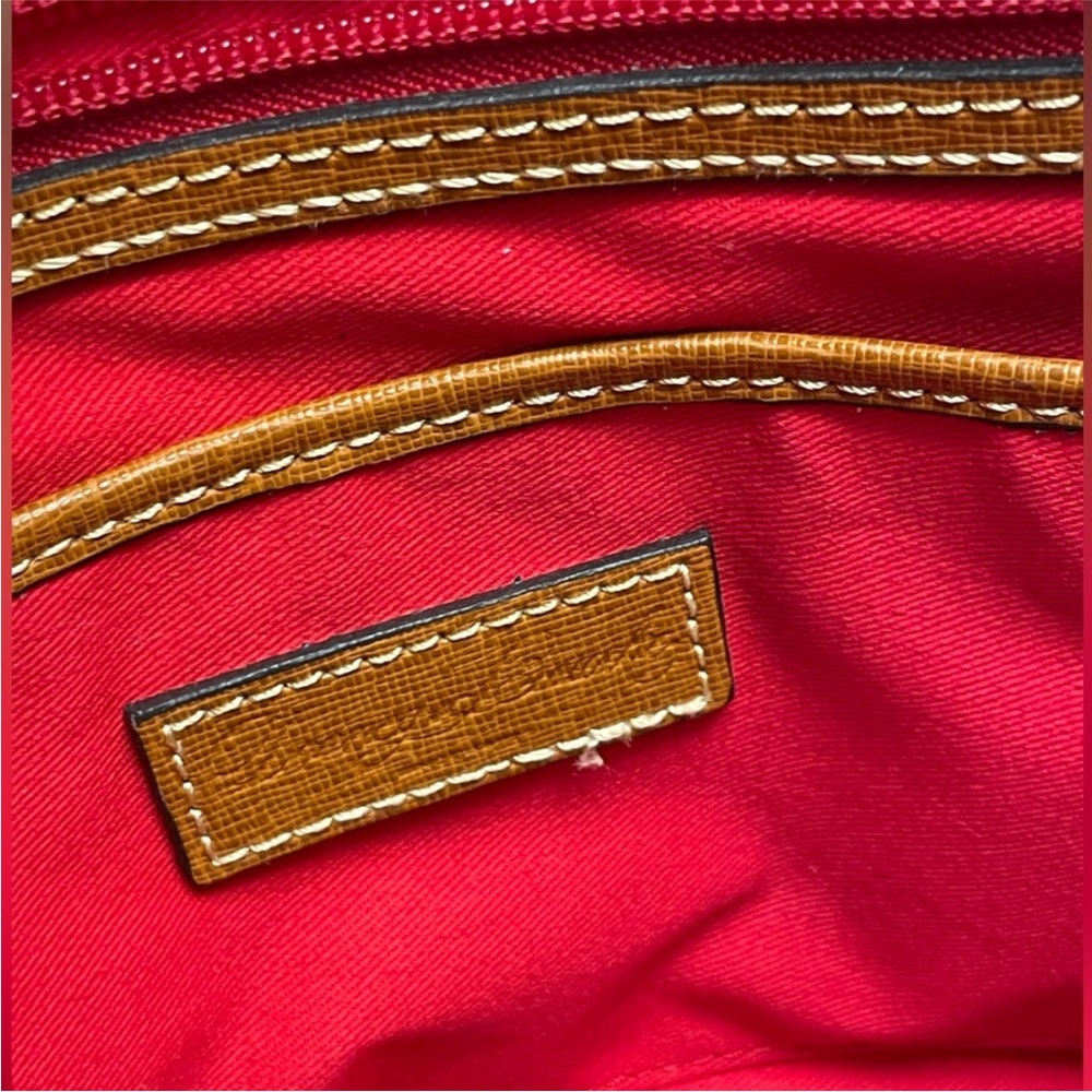 DOONEY & BOURKE COGNAC LEATHER LEXINGTON SHOPPER BAG - Picture 13 of 16